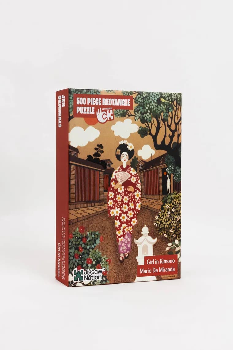 Girl in Kimono 500 piece puzzle view 1