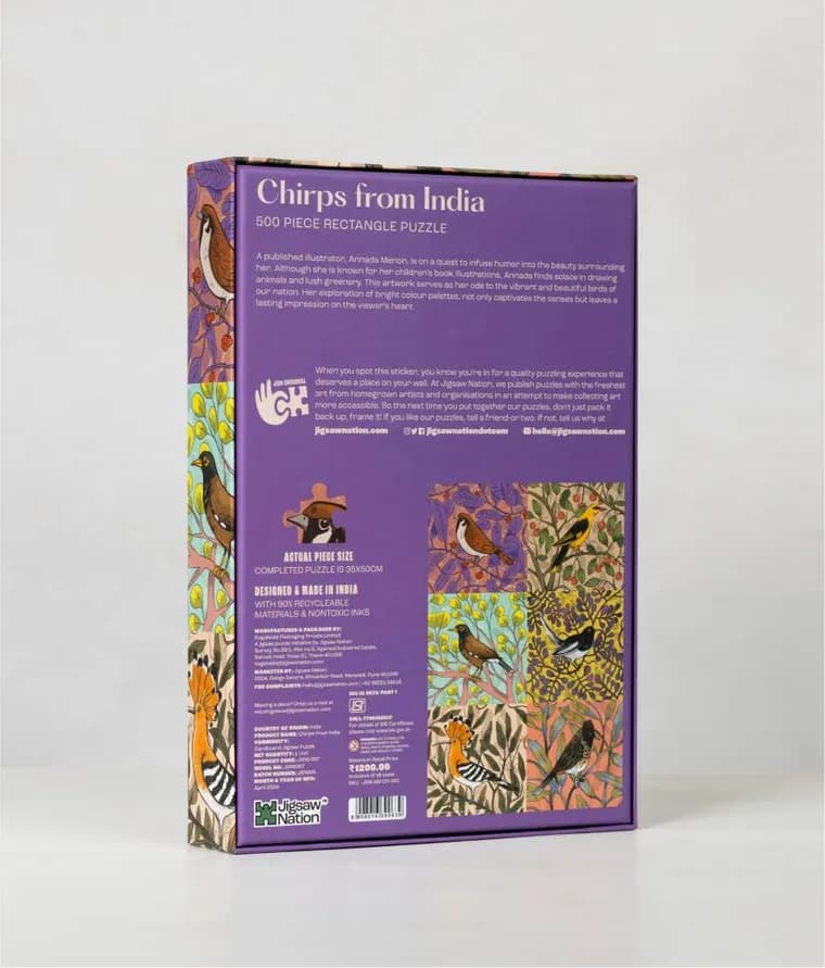 Chirps from India 500 Piece puzzle thumbnail 4