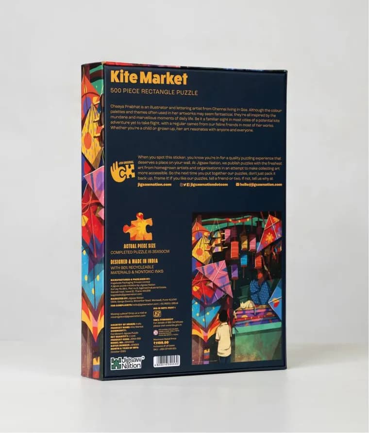 Kite Market 500 piece puzzle thumbnail 4