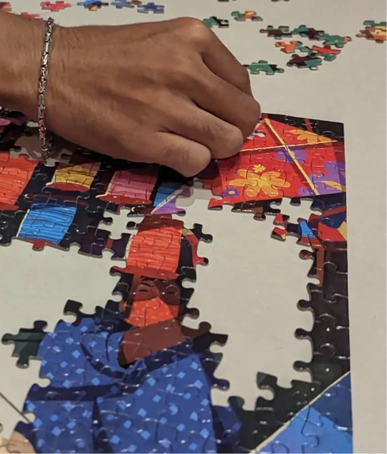 Kite Market 500 piece puzzle thumbnail 6