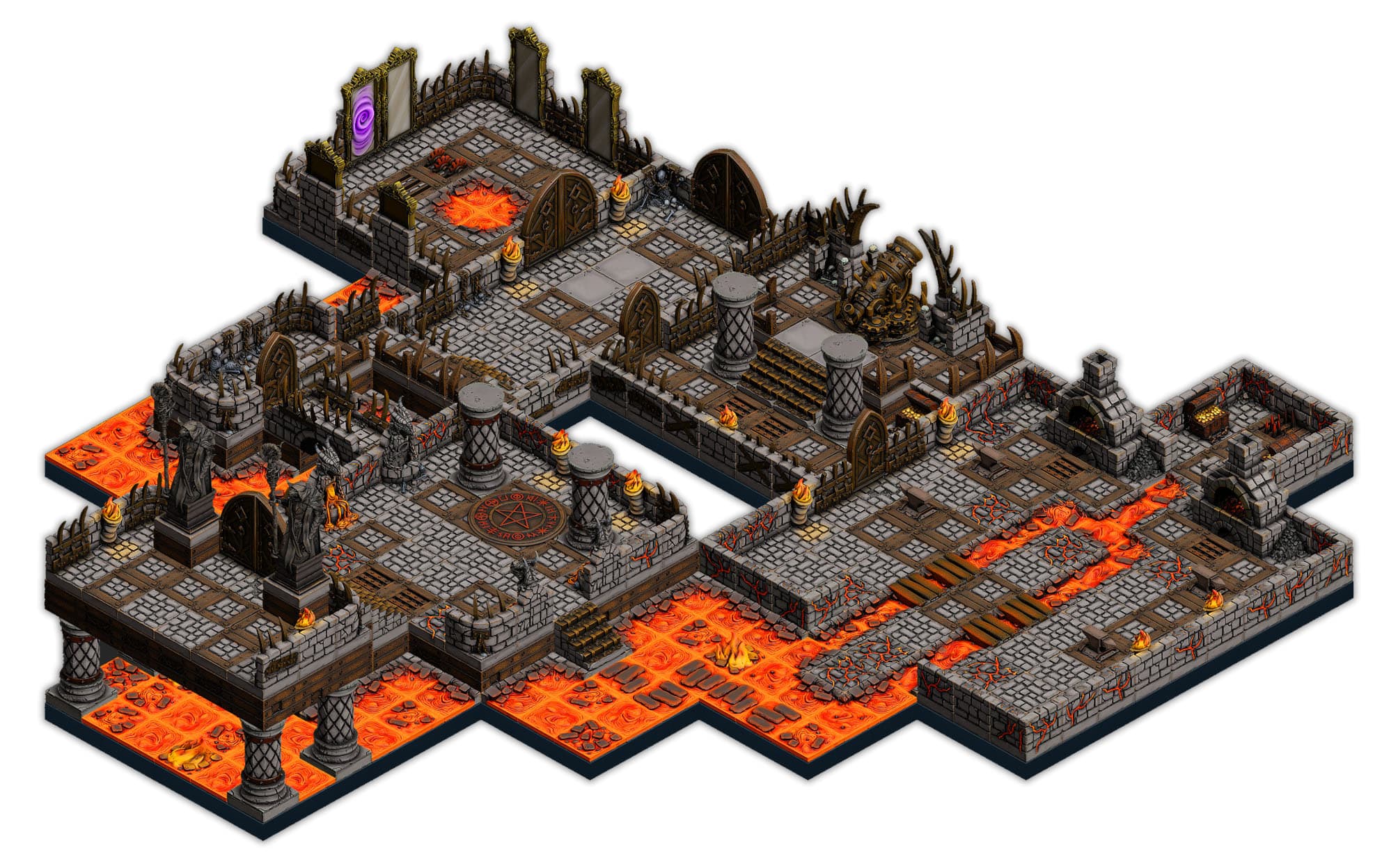 LEVEL 1 - THE LOWER HALLS