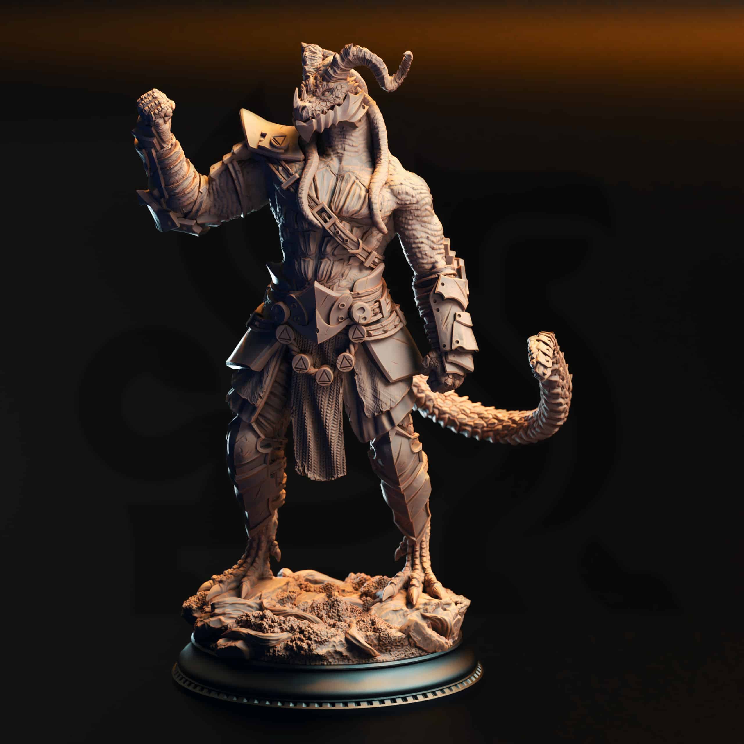 Vaakrin Steeljaw – Black Dragonkin Fighter view 1