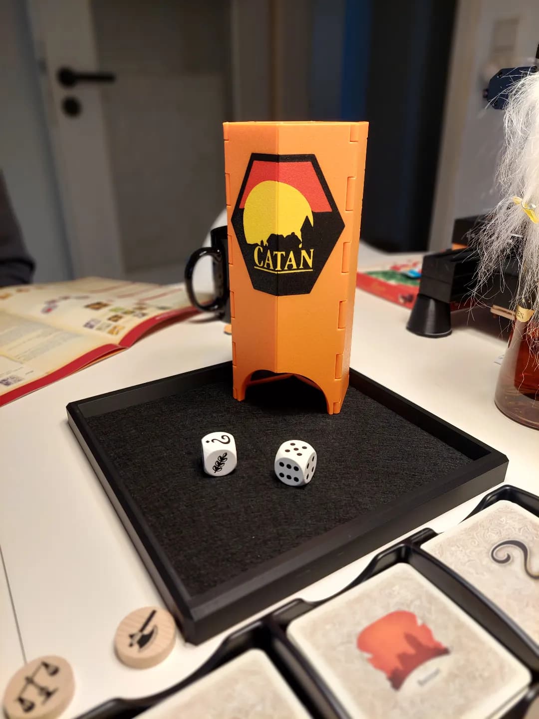 Catan dice tower view 1