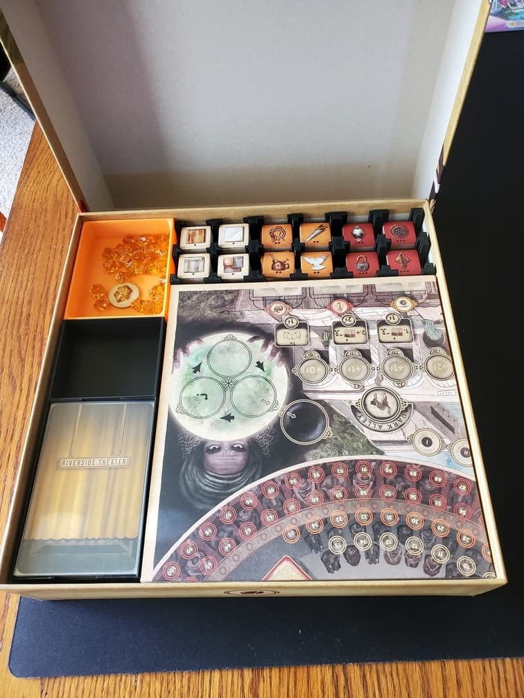 Trickerion boardgame insert view 1