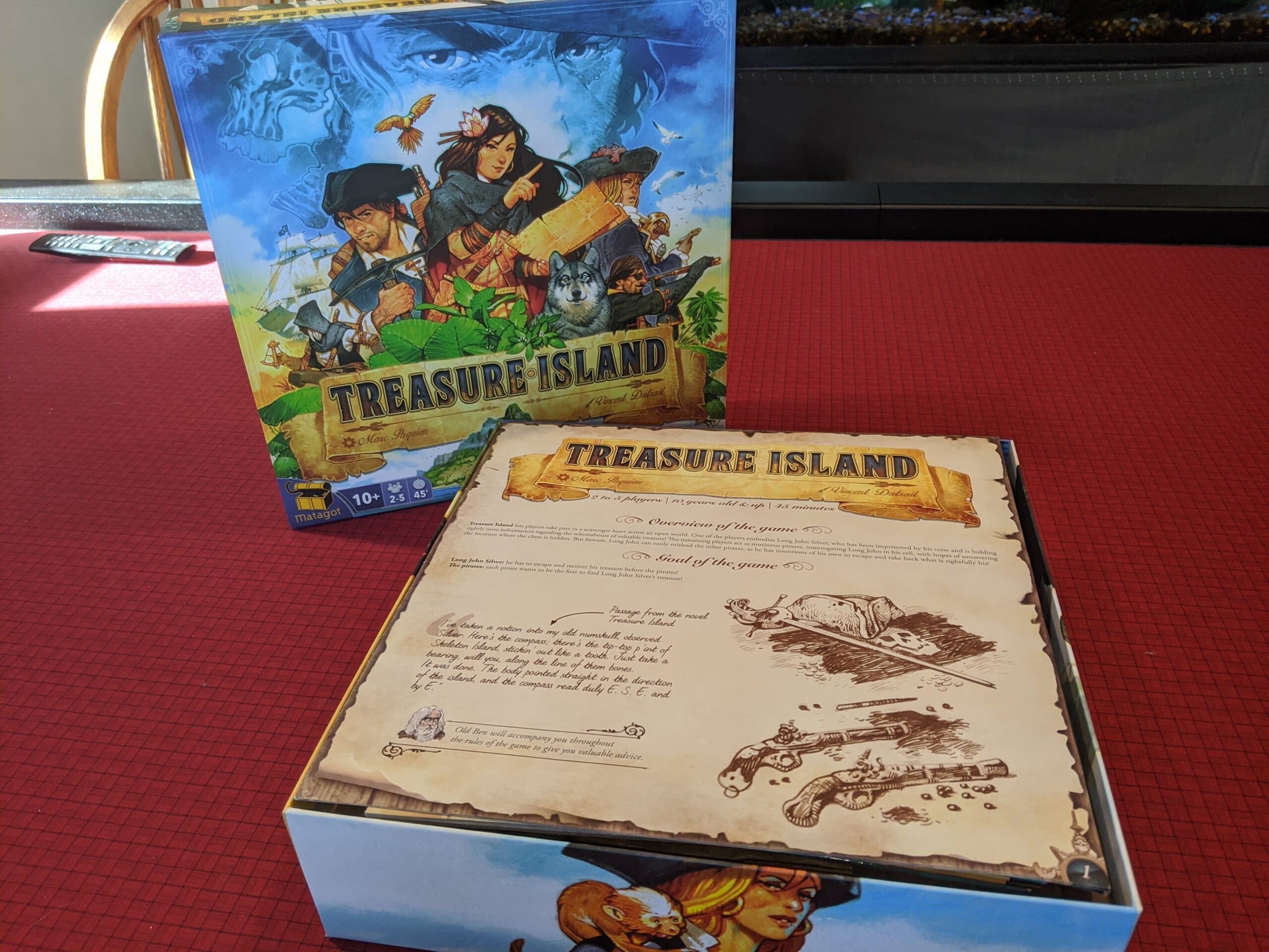 Treasure Island Board Game Box Insert view 1
