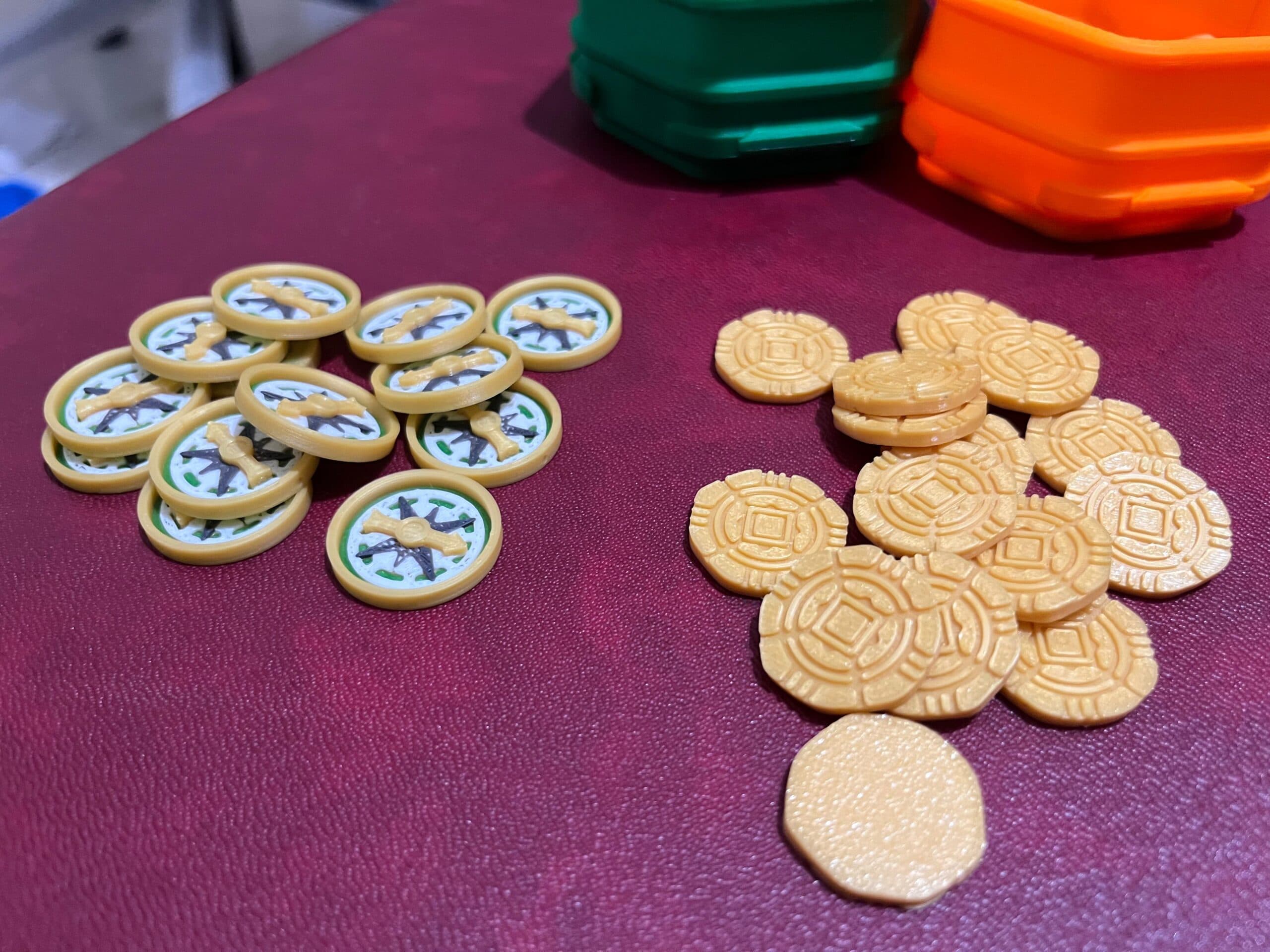 Lost ruins of Arnak Coin & Compass Tokens view 1