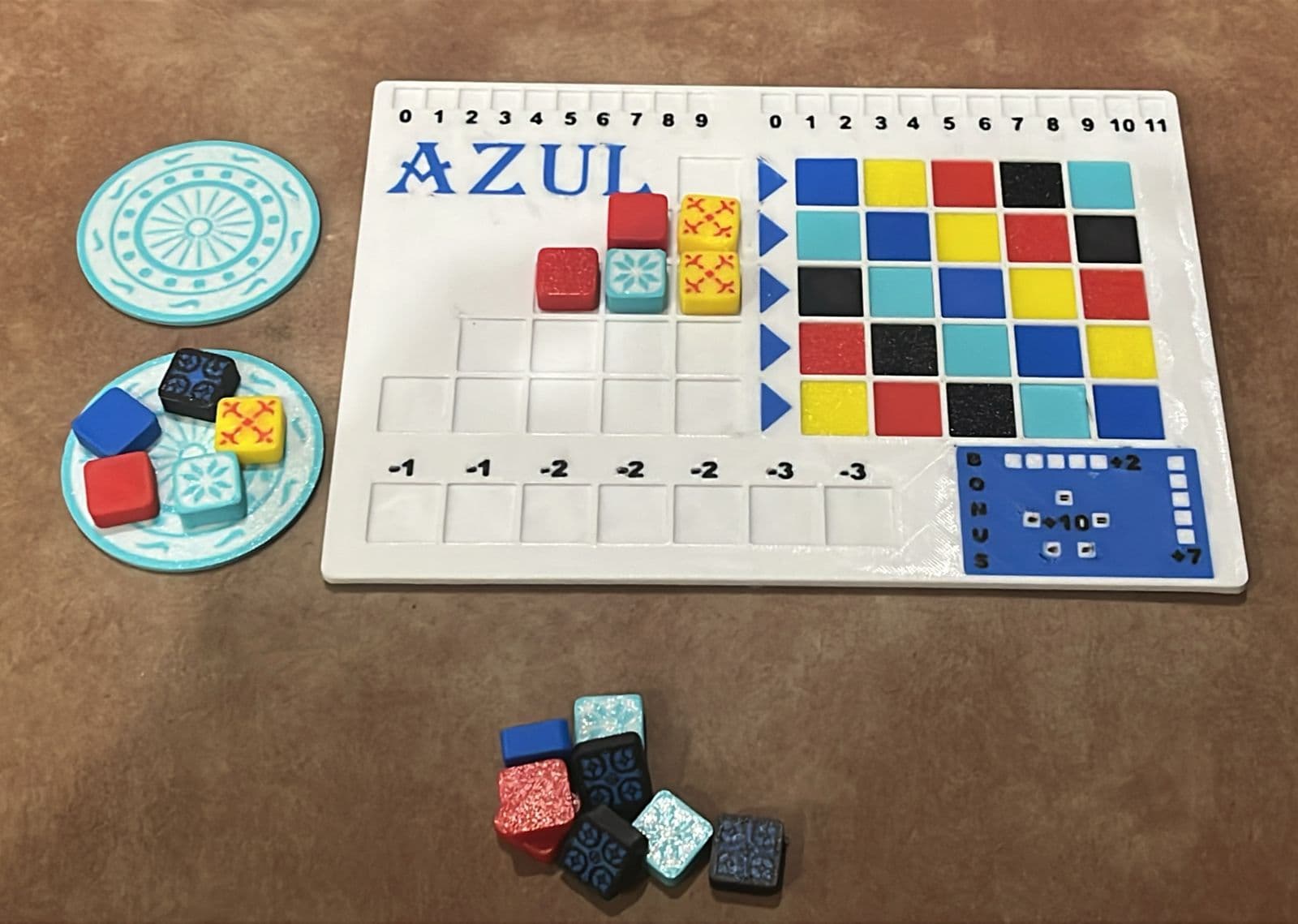 Azul 3D boards view 1