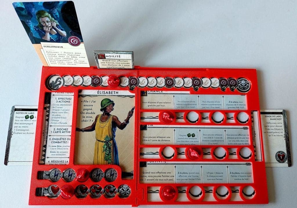 Cthulhu: Death may die Player board Overlay view 1