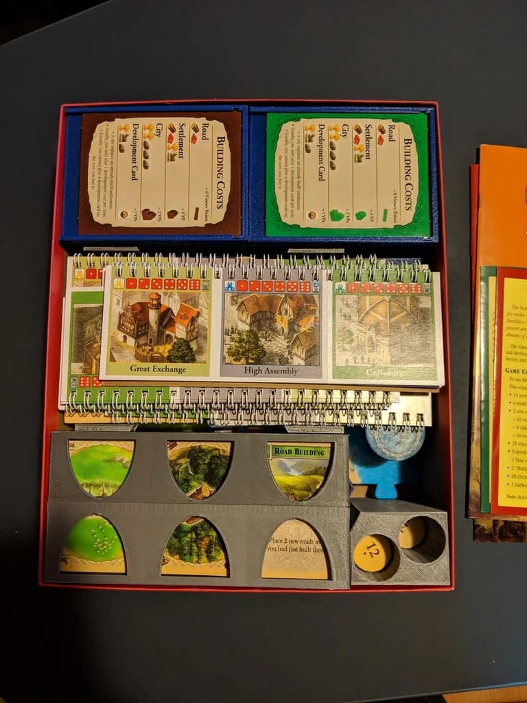 Catan Insert - Base + Seafarers + Cities and Knights + 5-6 Expansion view 1